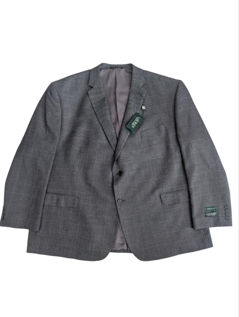 LRL Lauren Ralph Lauren Men's Gray Two-Button Executive Fit Sport Coat Size 54R